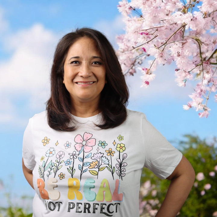 Be Real Not Perfect Women's Relaxed Fit T-shirt - Real Moms Boutique LLC