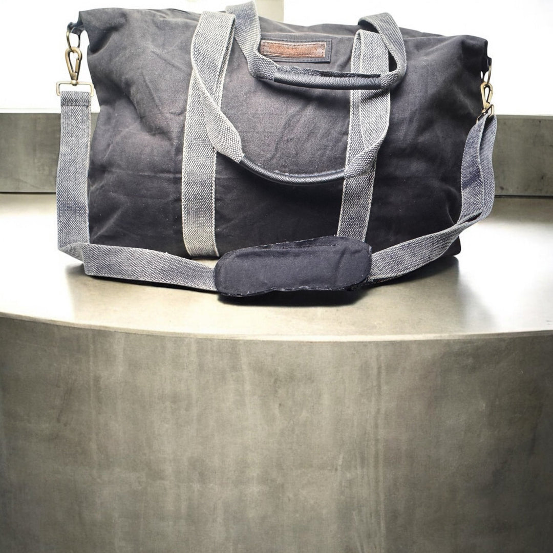 Black Canvas Weekender Travel Bag - Real Moms Boutique LLC
