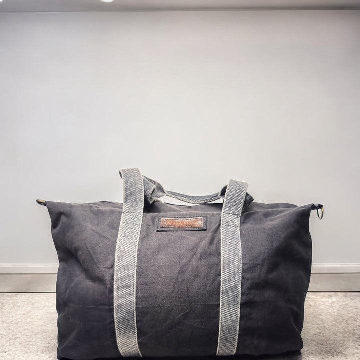 Black Canvas Weekender Travel Bag - Real Moms Boutique LLC