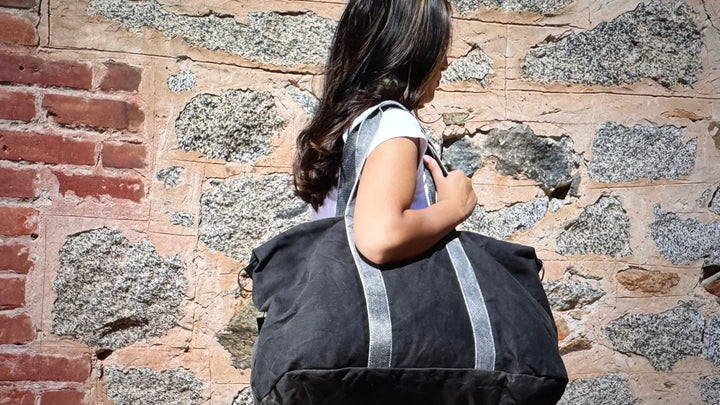 Black Canvas Weekender Travel Bag - Real Moms Boutique LLC