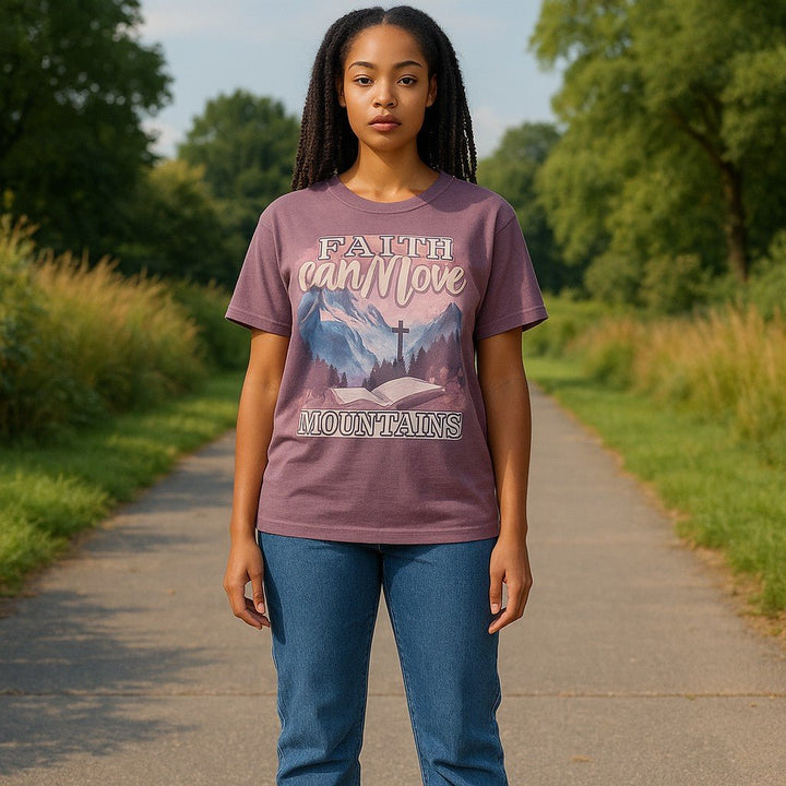Faith Can Move Mountains Tee: Unisex - Real Moms Boutique LLC