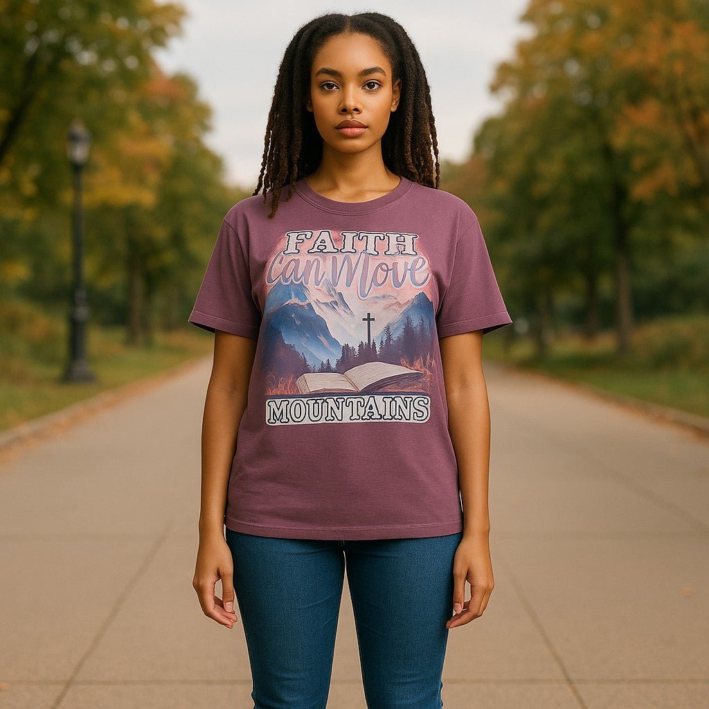 Faith Can Move Mountains Tee: Unisex - Real Moms Boutique LLC