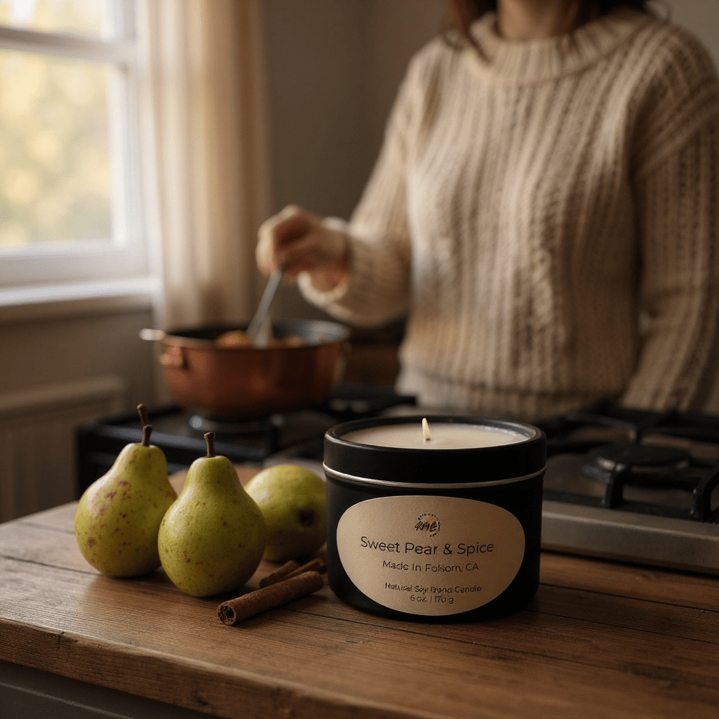 Hand - Poured Soy Blend Candle – 6 oz Black Tin - Real Moms Boutique LLC