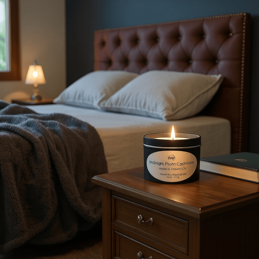 Hand - Poured Soy Blend Candle – 6 oz Black Tin - Real Moms Boutique LLC