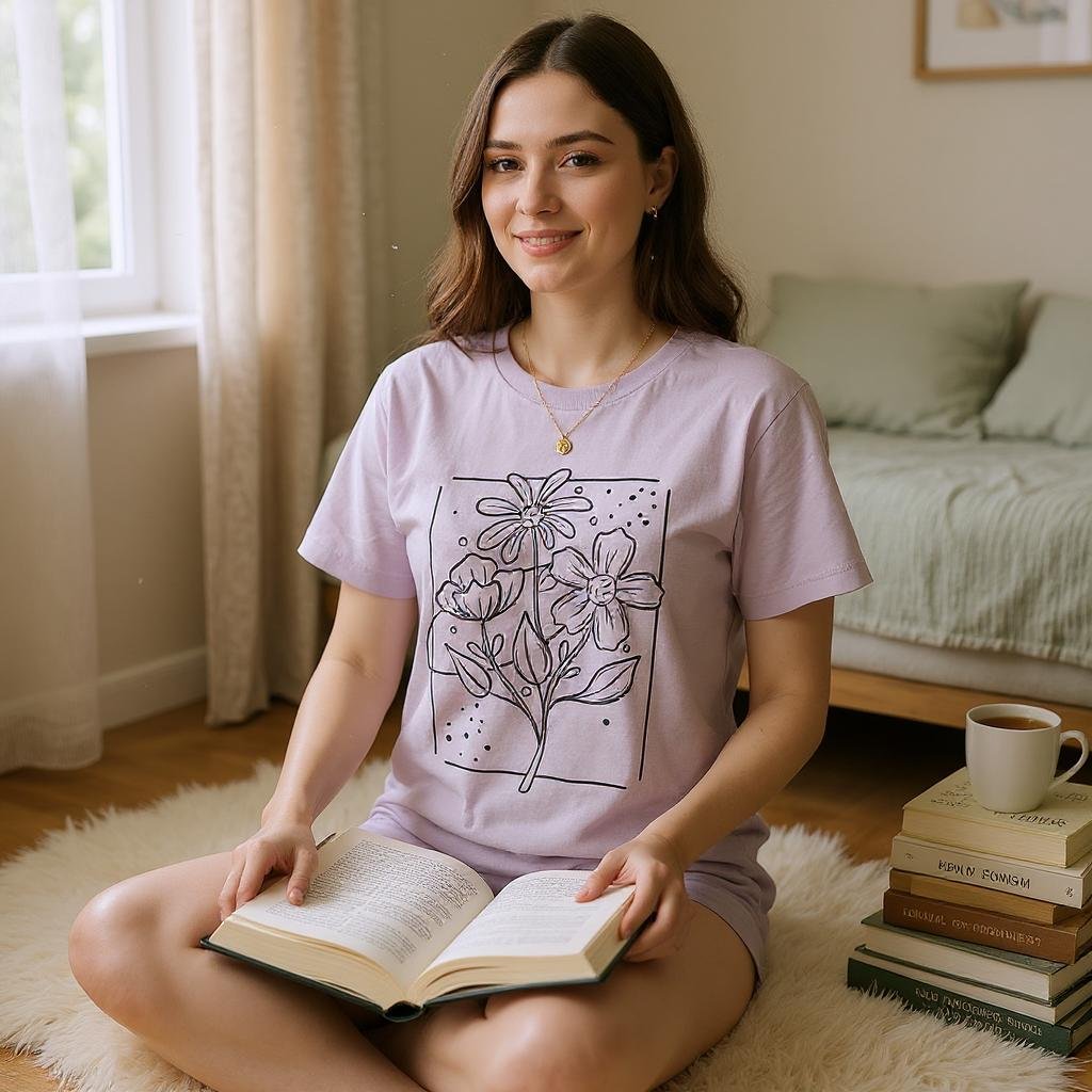 Lavender Muse Tee - Real Moms Boutique LLC