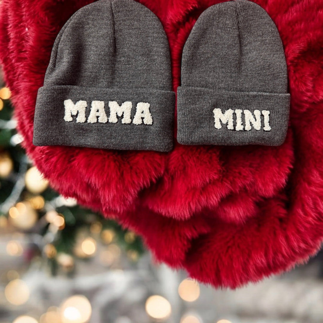 Mama and Mini Matching Beanie Set - Real Moms Boutique LLC