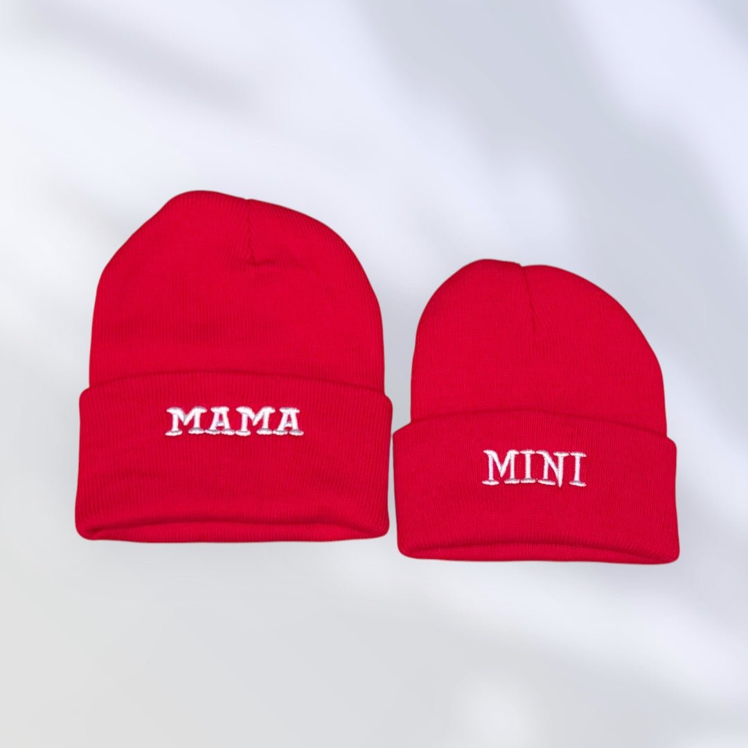 Mama and Mini Matching Beanie Set - Real Moms Boutique LLC