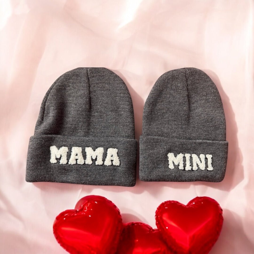 Mama and Mini Matching Beanie Set - Real Moms Boutique LLC
