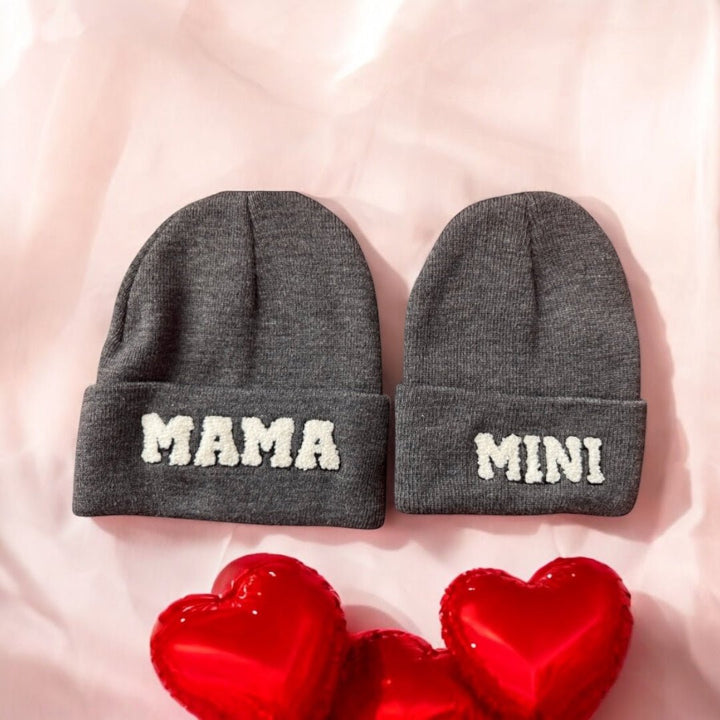 Mama and Mini Matching Beanie Set - Real Moms Boutique LLC