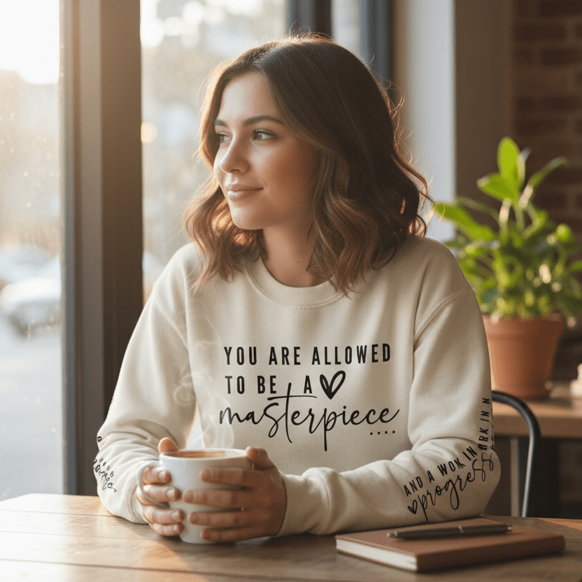 Masterpiece and Work in Progress Sweatshirt - Real Moms Boutique LLC