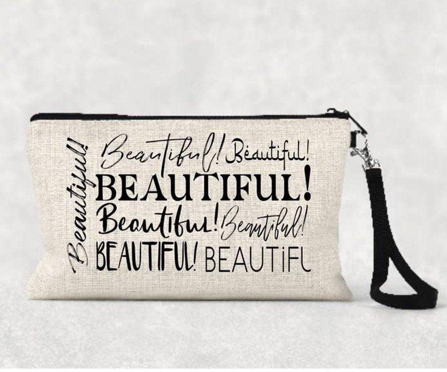 Positivity and Fun Cosmetic Canvas Bags - Real Moms Boutique LLC