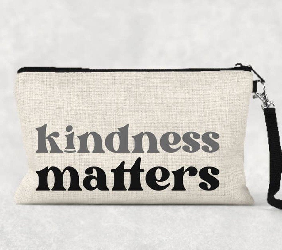 Positivity and Fun Cosmetic Canvas Bags - Real Moms Boutique LLC