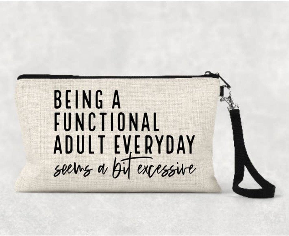 Positivity and Fun Cosmetic Canvas Bags - Real Moms Boutique LLC