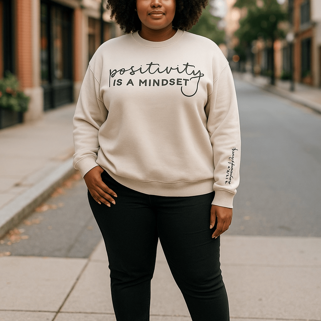 "Positivity is a Mindset" Sweatshirt - Real Moms Boutique LLC
