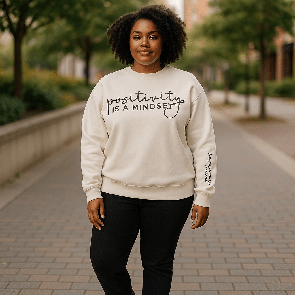 "Positivity is a Mindset" Sweatshirt - Real Moms Boutique LLC