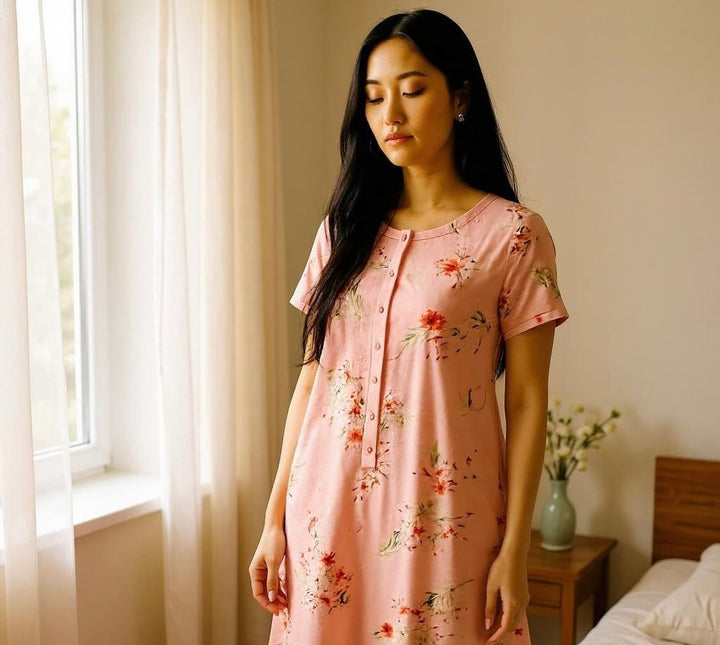 Postpartum and Recovery Lounge Gown - Real Moms Boutique LLC