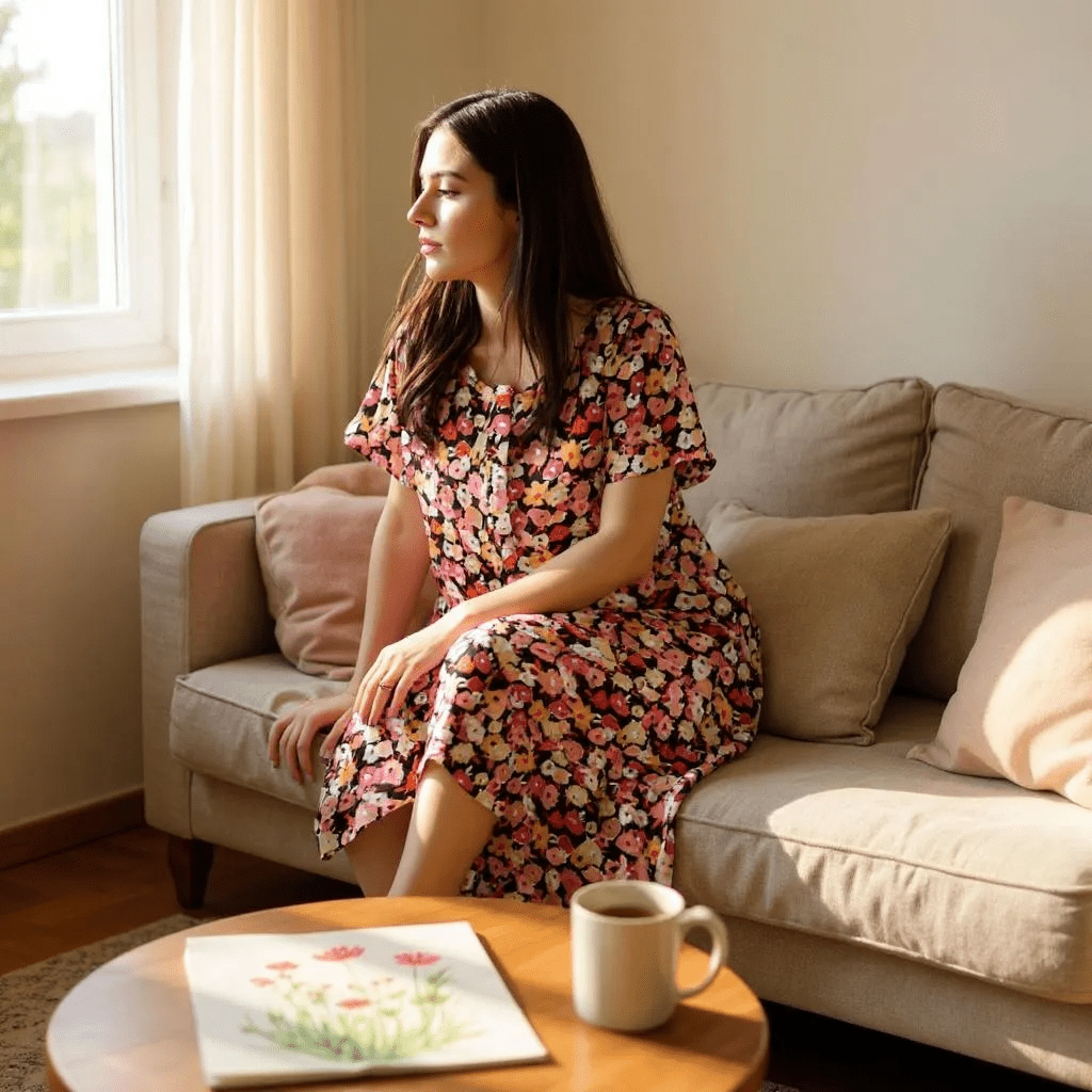 Postpartum and Recovery Lounge Gown - Real Moms Boutique LLC