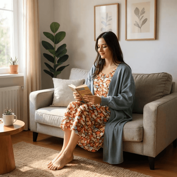 Postpartum and Recovery Lounge Gown - Real Moms Boutique LLC