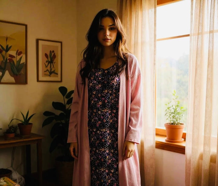 Postpartum and Recovery Lounge Gown - Real Moms Boutique LLC