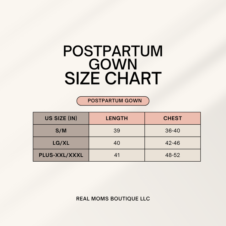Postpartum and Recovery Lounge Gown - Real Moms Boutique LLC