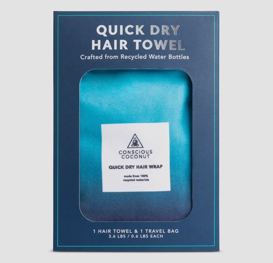 Quick Dry Hair Towel - Produced from Recycled Materials - Real Moms Boutique LLC