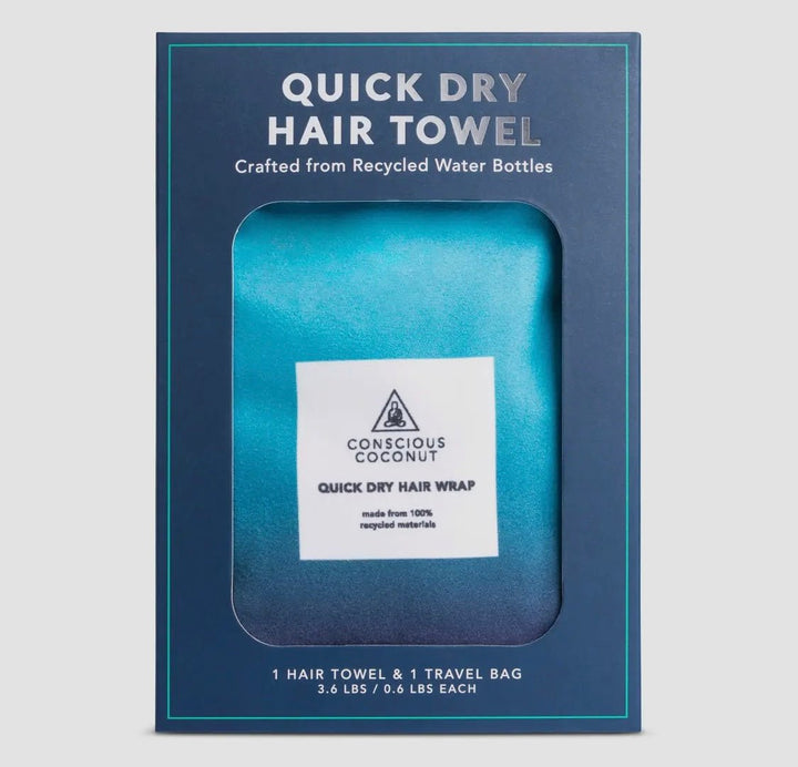 Quick Dry Hair Towel - Produced from Recycled Materials - Real Moms Boutique LLC