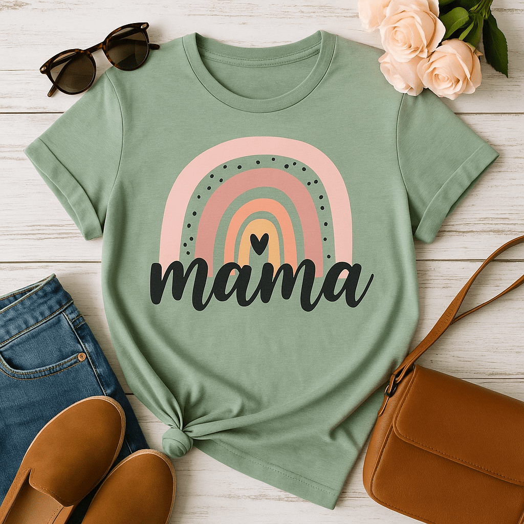 Rainbow Mama T-Shirt - Real Moms Boutique LLC