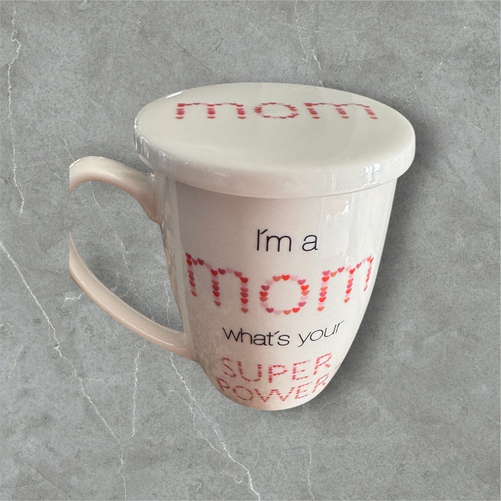 Superpower Mom Porcelain Tea Cup - Real Moms Boutique LLC