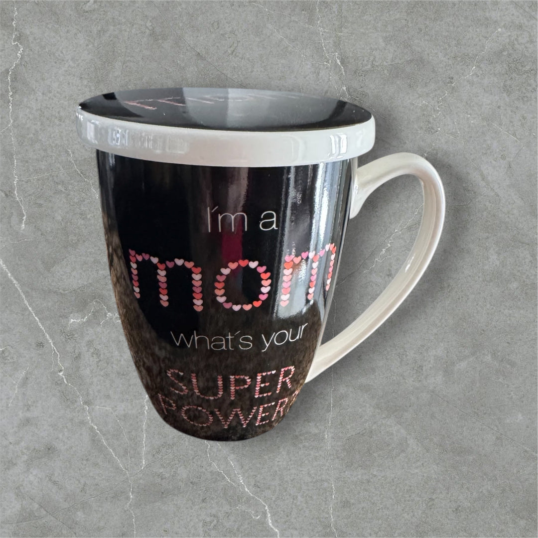 Superpower Mom Porcelain Tea Cup - Real Moms Boutique LLC