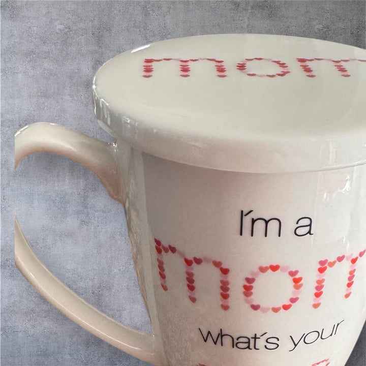 Superpower Mom Porcelain Tea Cup - Real Moms Boutique LLC