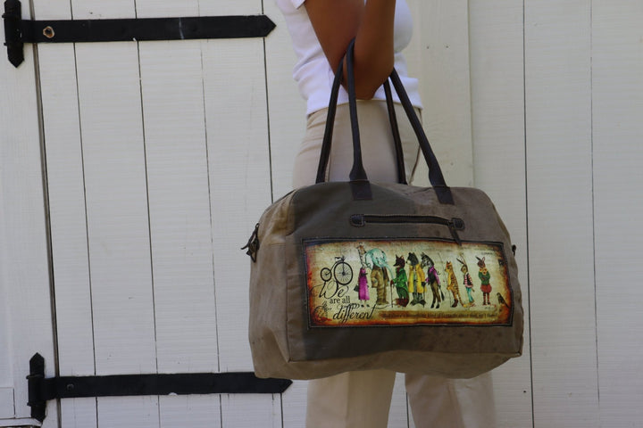 Unique Recycled Military Tent Travel Bag - Real Moms Boutique LLC