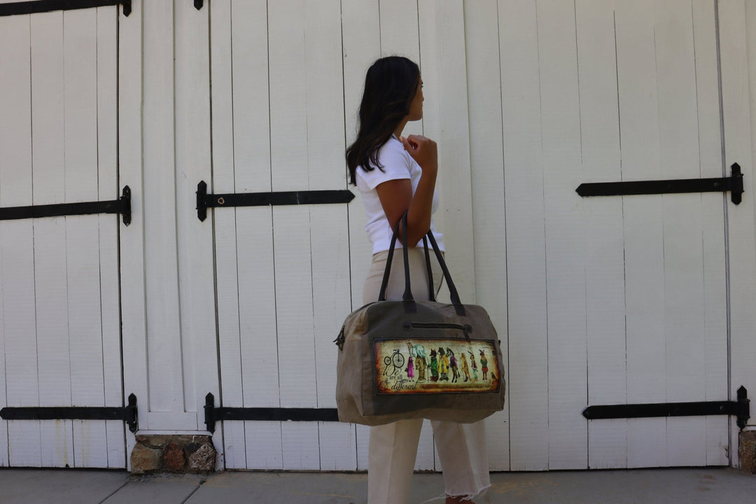 Unique Recycled Military Tent Travel Bag - Real Moms Boutique LLC