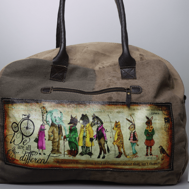 Unique Recycled Military Tent Travel Bag - Real Moms Boutique LLC