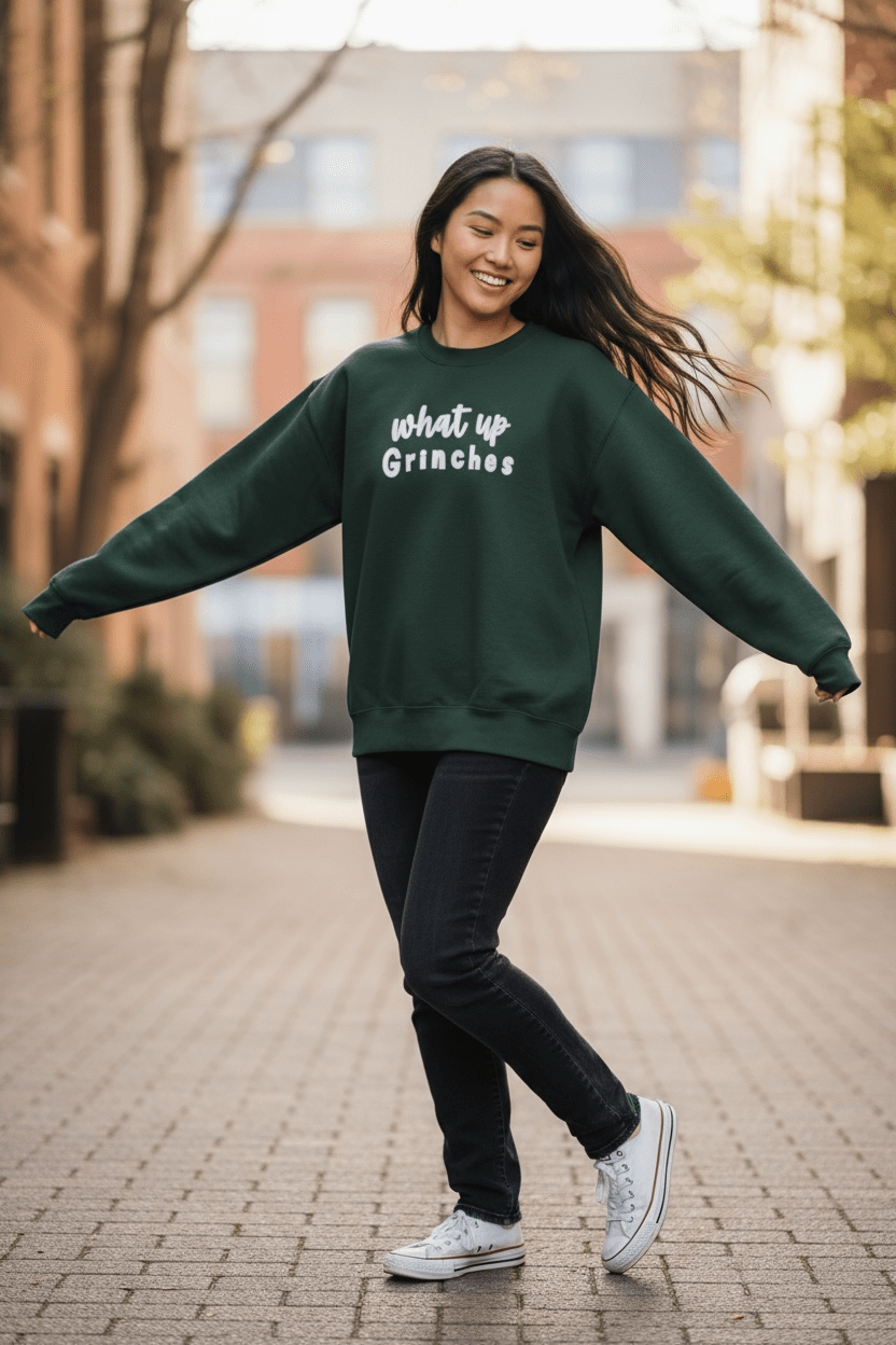 What Up, Grinches Sweatshirt - Real Moms Boutique LLC